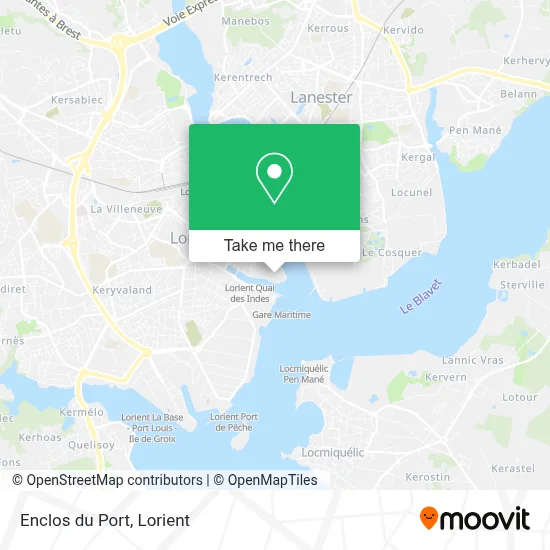 Enclos du Port map