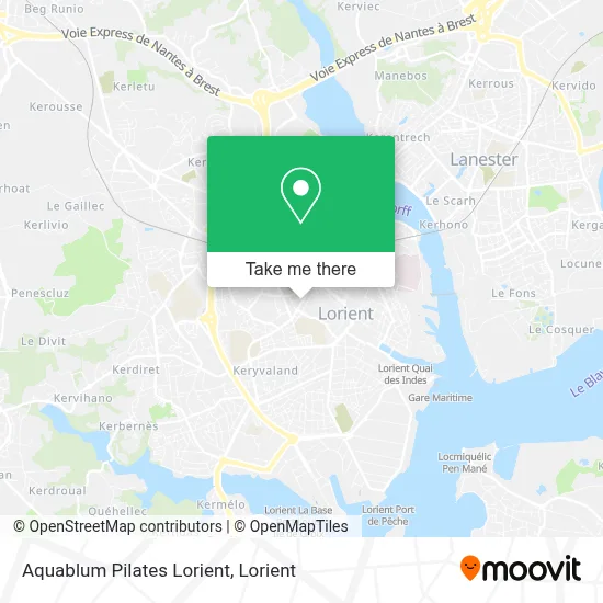 Aquablum Pilates Lorient map