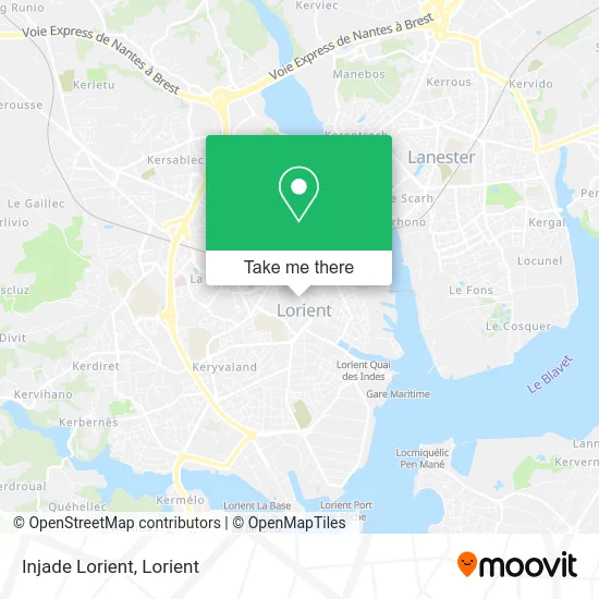 Mapa Injade Lorient