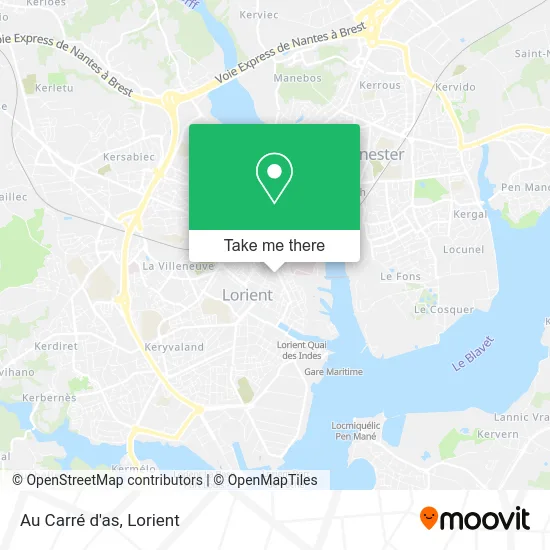 Au Carré d'as map
