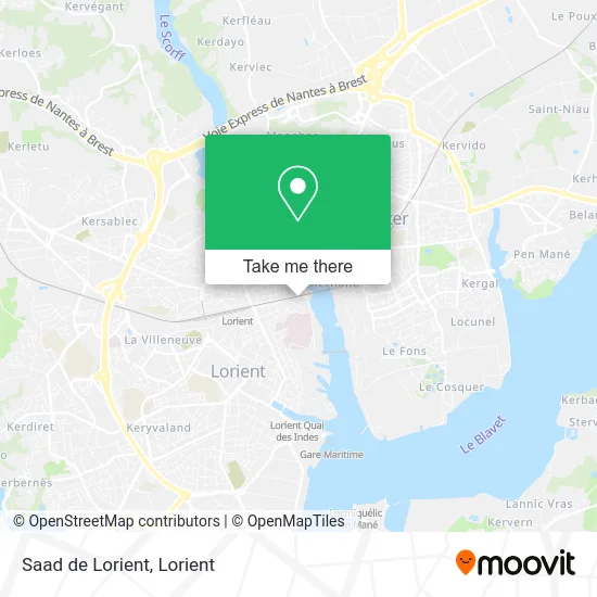 Saad de Lorient map
