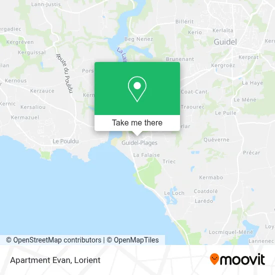 Apartment Evan map