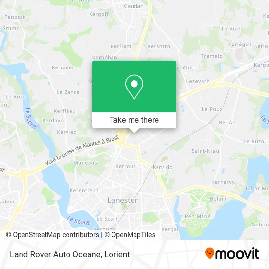 Land Rover Auto Oceane map