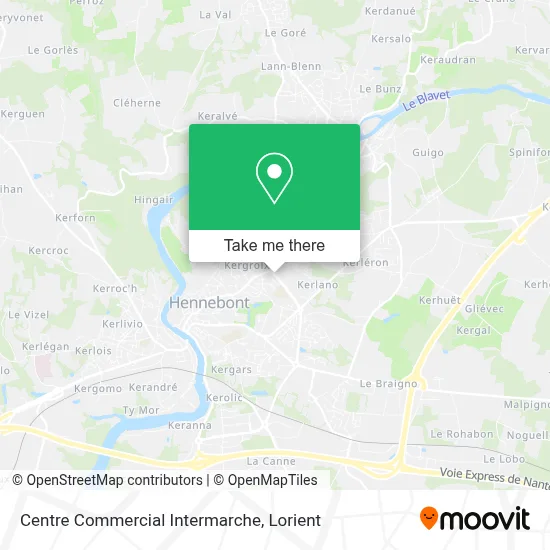 Centre Commercial Intermarche map