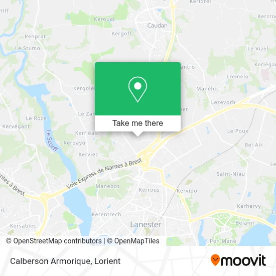 Calberson Armorique map