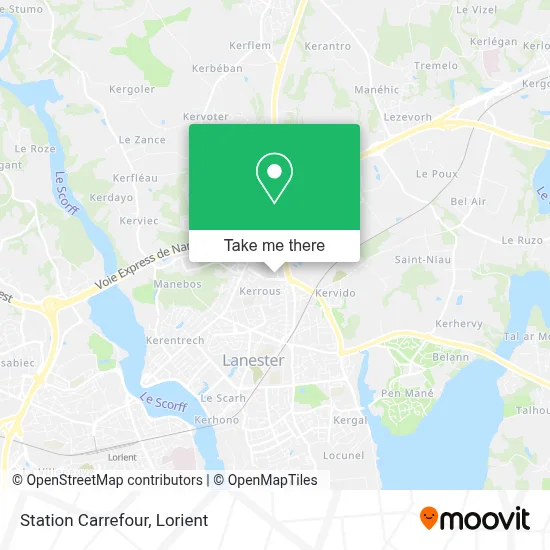 Station Carrefour map