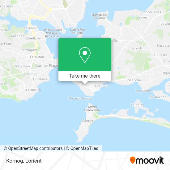 Kornog map