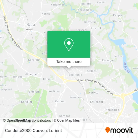 Mapa Conduite2000 Queven