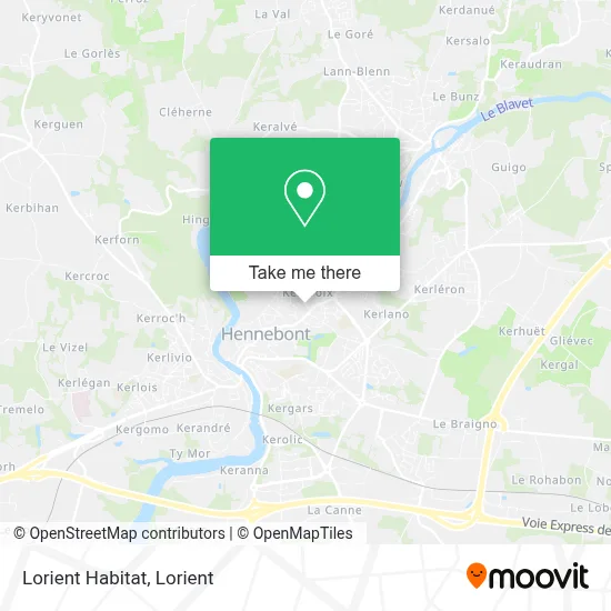 Lorient Habitat map