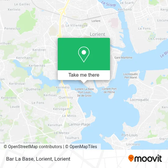 Bar La Base, Lorient map