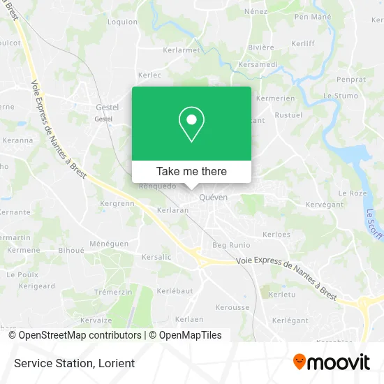 Station Service map