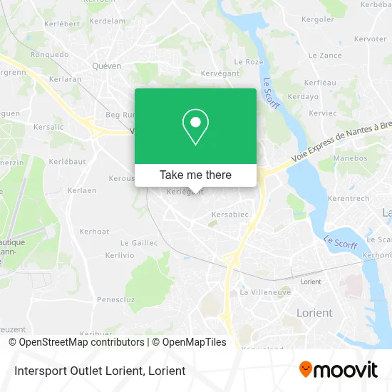 Intersport Outlet Lorient map