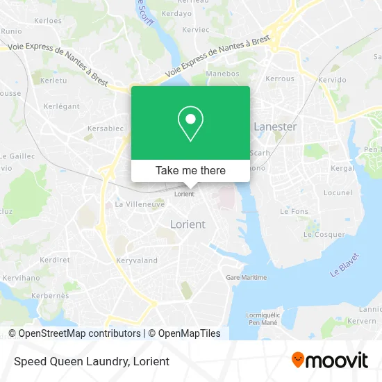 Laverie Speed Queen map