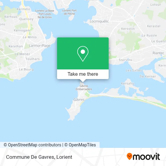 Commune De Gavres map