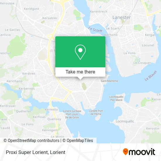Proxi Super Lorient map