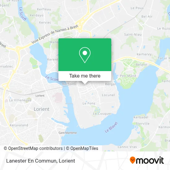 Lanester En Commun map