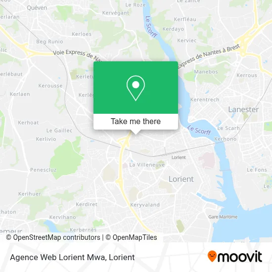 Agence Web Lorient Mwa map