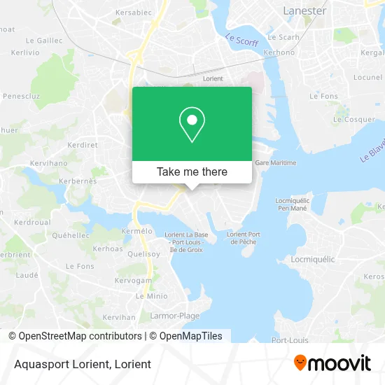 Aquasport Lorient map