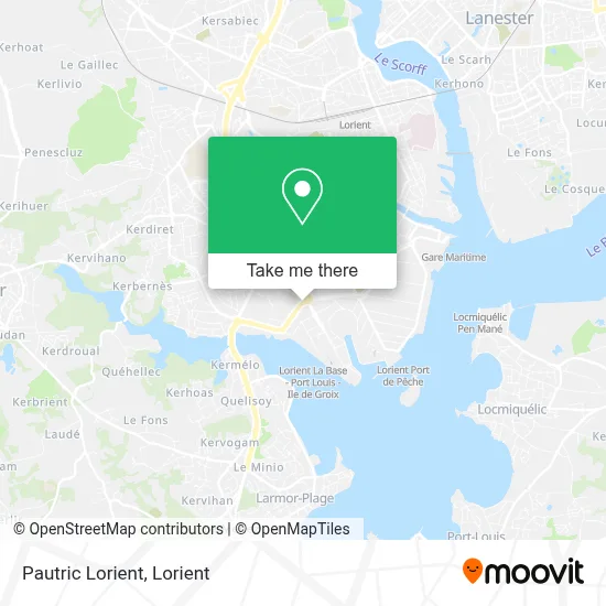 Pautric Lorient map