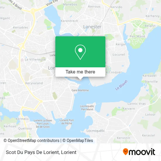 Scot Du Pays De Lorient map