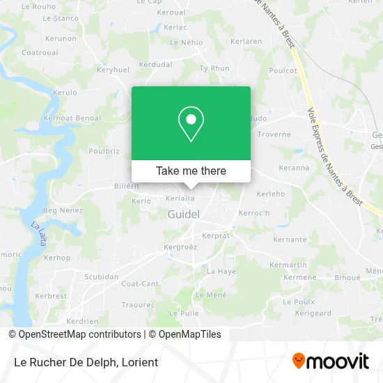 Le Rucher De Delph map