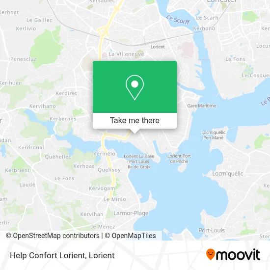 Mapa Help Confort Lorient