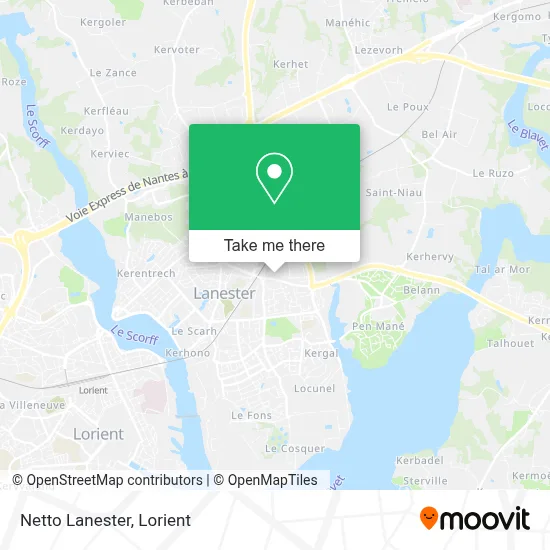 Netto Lanester map