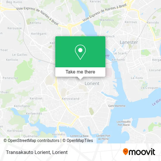 Transakauto Lorient map