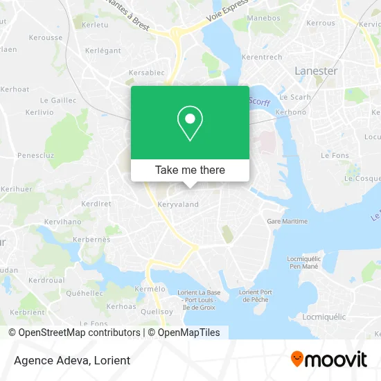 Agence Adeva map
