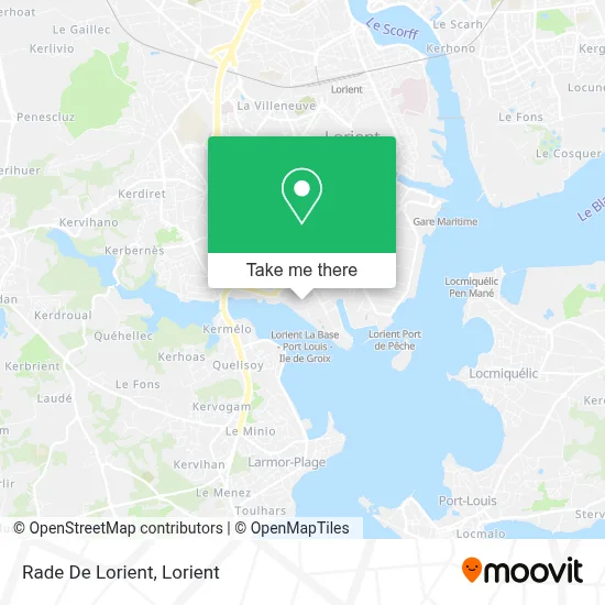 Rade De Lorient map