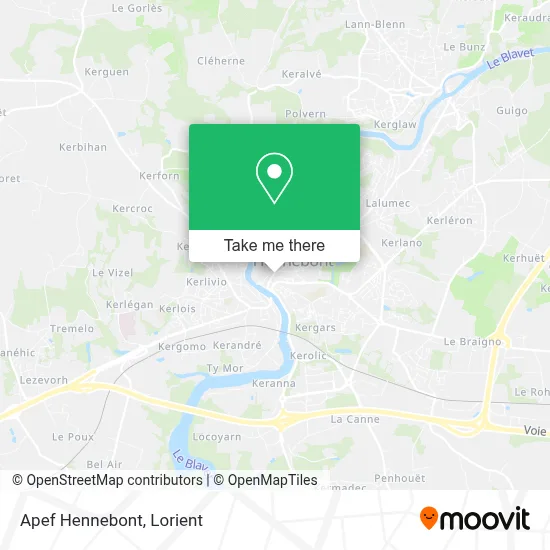 Apef Hennebont map
