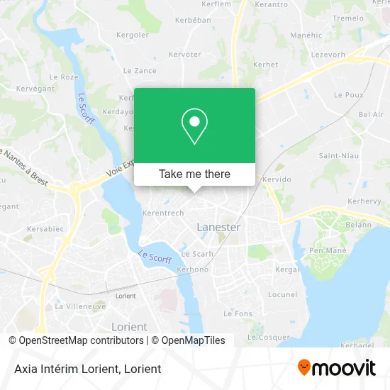 Axia Intérim Lorient map