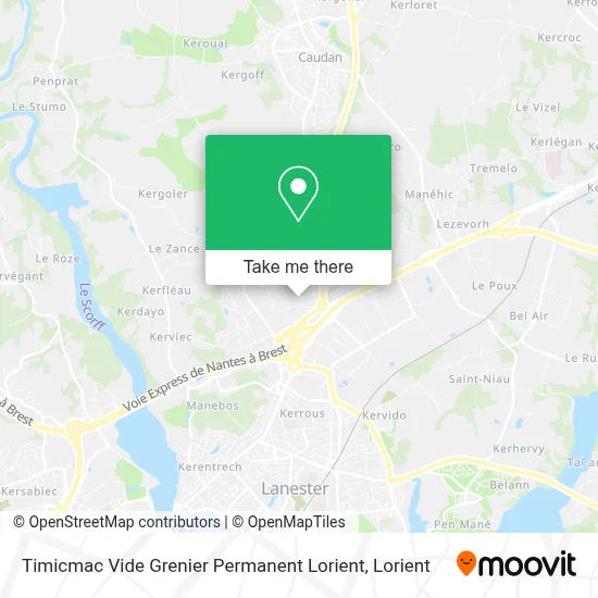 Timicmac Vide Grenier Permanent Lorient map