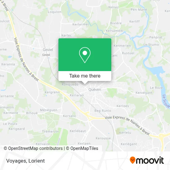 Voyages map