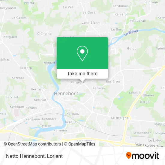 Netto Hennebont map