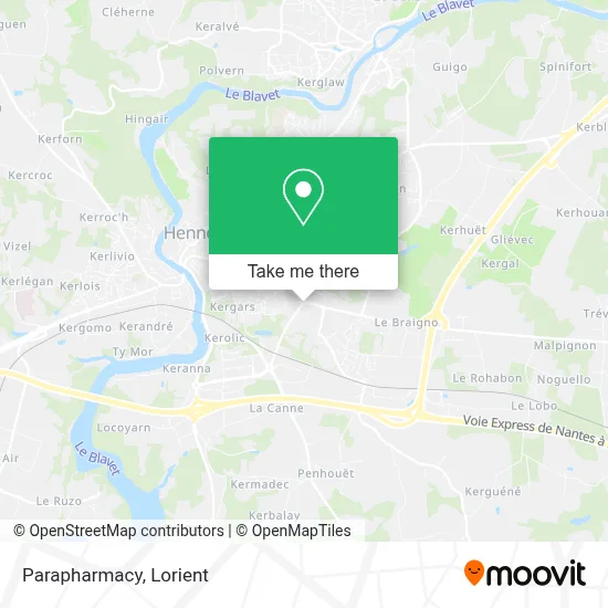 Parapharmacie map