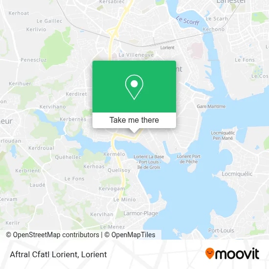 Aftral Cfatl Lorient map