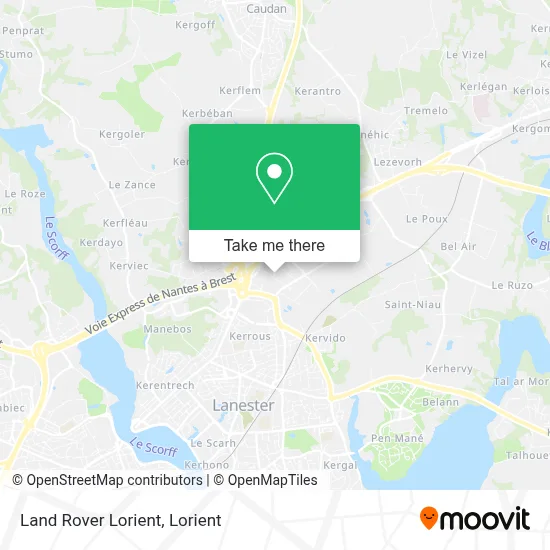 Land Rover Lorient map