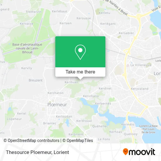 Thesource Ploemeur map