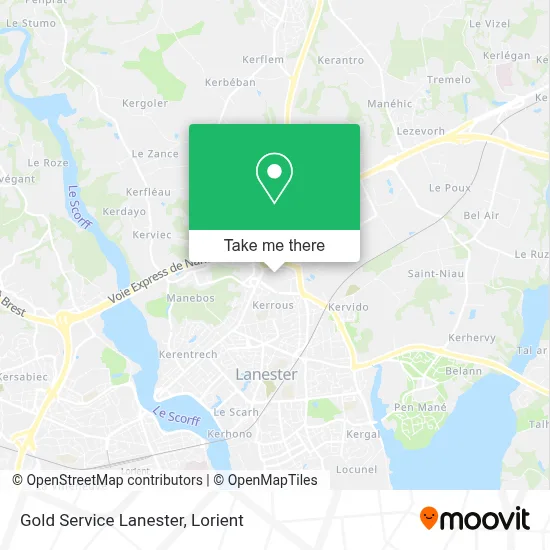 Gold Service Lanester map