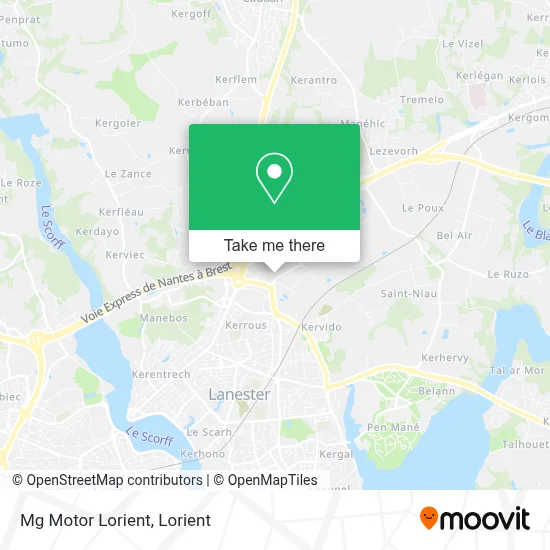 Mg Motor Lorient map
