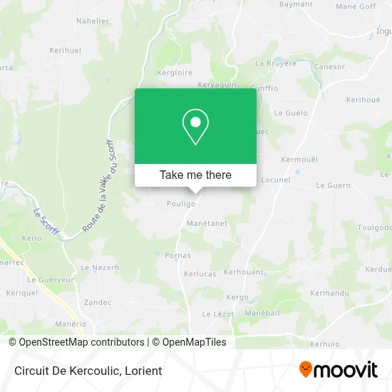 Circuit De Kercoulic map