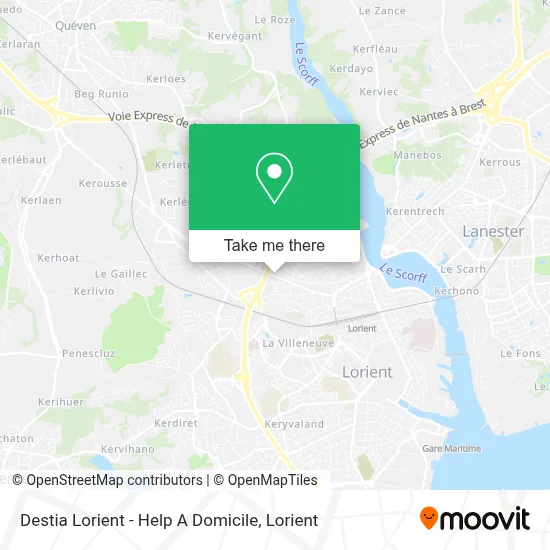 Destia Lorient - Help A Domicile map