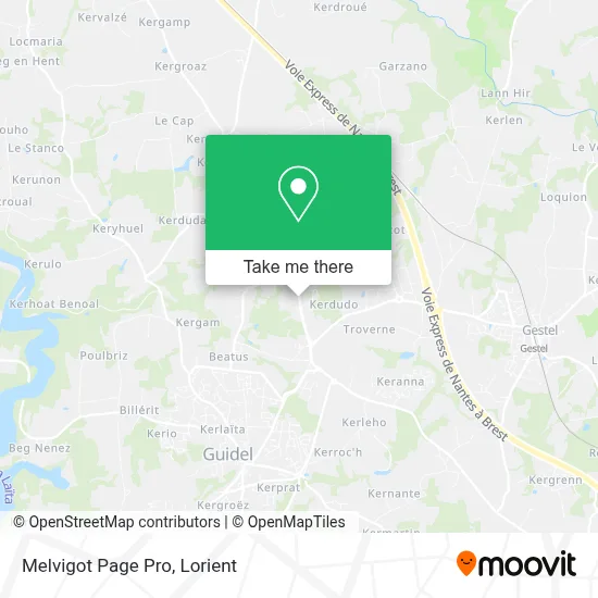 Melvigot Page Pro map