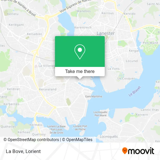 La Bove map
