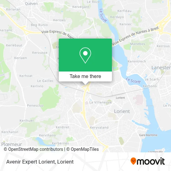 Avenir Expert Lorient map