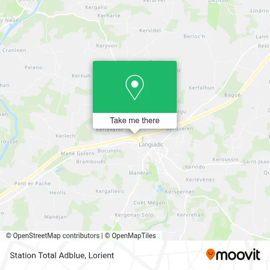 Station Total Adblue map