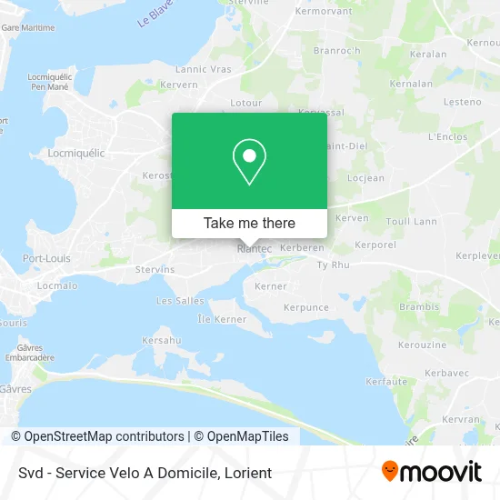 Svd - Service Velo A Domicile map