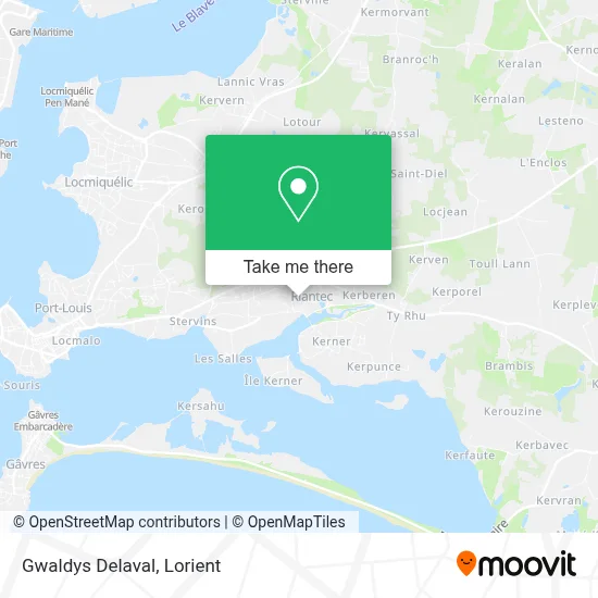 Gwaldys Delaval map