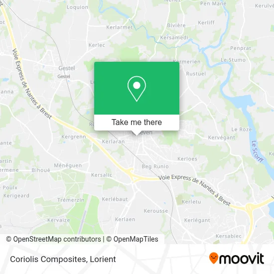 Coriolis Composites map